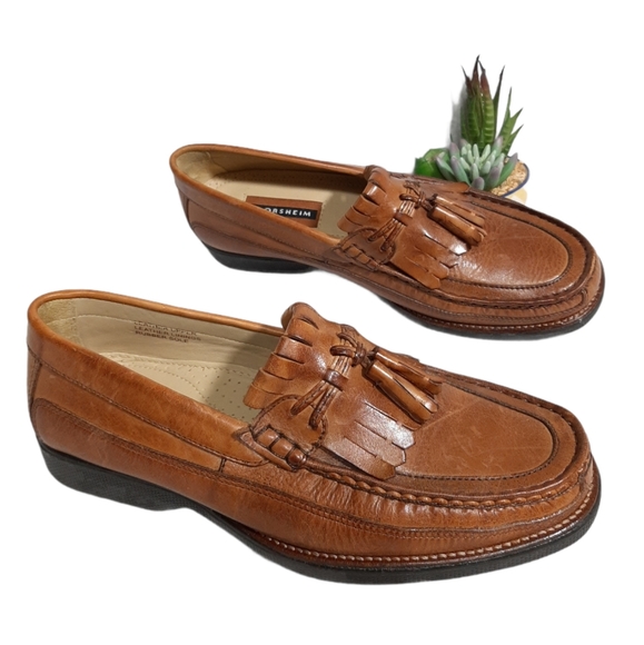 Florsheim Leather Slip-On Tassel Loafers Men 8.5 - Picture 10 of 11